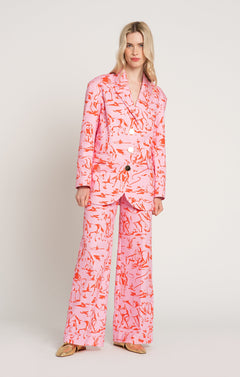 Pejko Flared Trousers Horsemen Pink