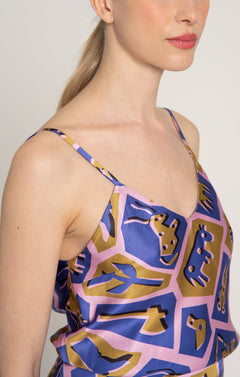 Vagta Cami Top Totem Pink