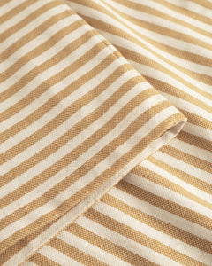 Striped T-shirt Caramel/White