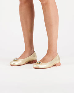 Drop Ballerinas Champagne