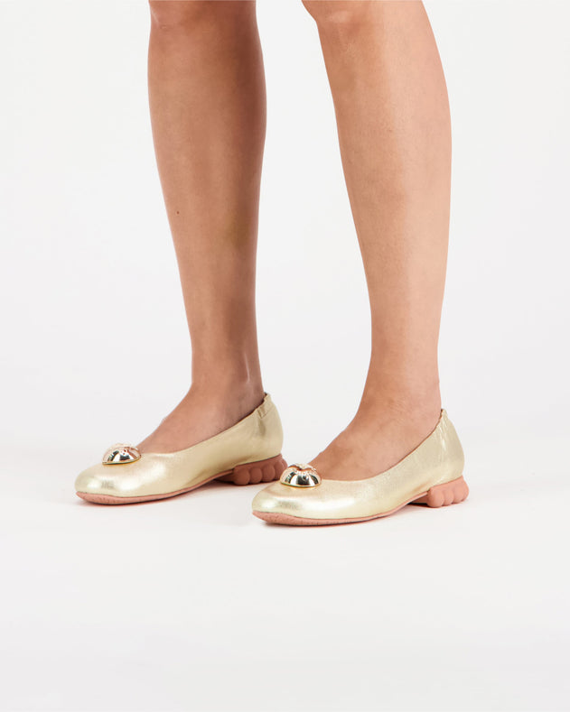 Drop Ballerinas Champagne