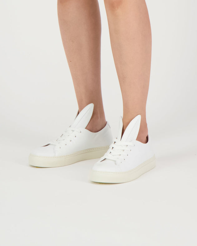 All Ears Shoes White Leather
