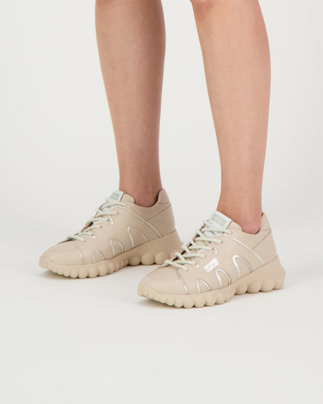 Chain Reaction Sneakers Sand Leather