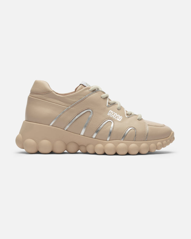 Chain Reaction Sneakers Sand Leather