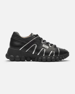 Chain Reaction Sneakers Black Leather