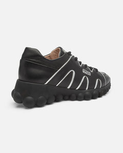 Chain Reaction Sneakers Black Leather