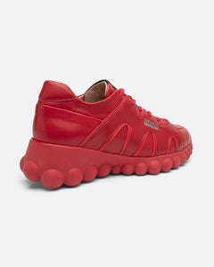 Chain Reaction Sneakers Red Leather