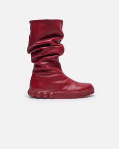 Slouch Boots Cherry