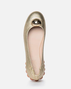 Drop Ballerinas Champagne