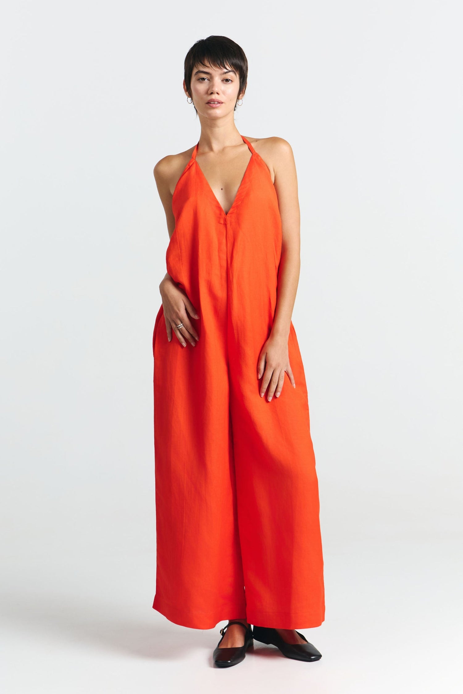 Danli Multiposition Jumpsuit Red