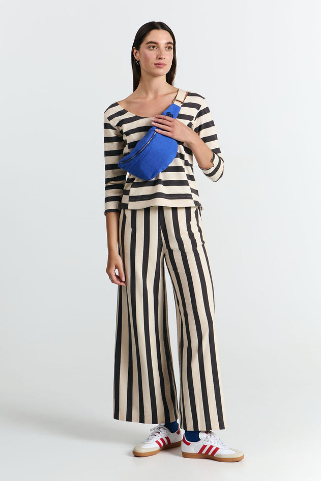Bonao Top Black Stripes