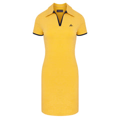 Pique Polo Dress Yellow