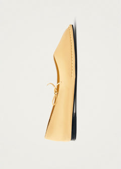 Sway Leather Ballet Flats Yellow Vanilla