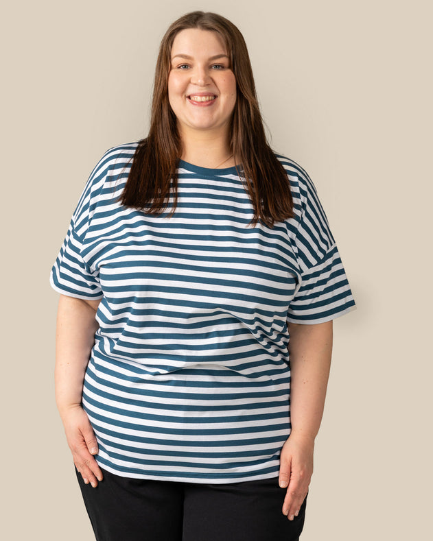 T-Shirt Petrol Stripes