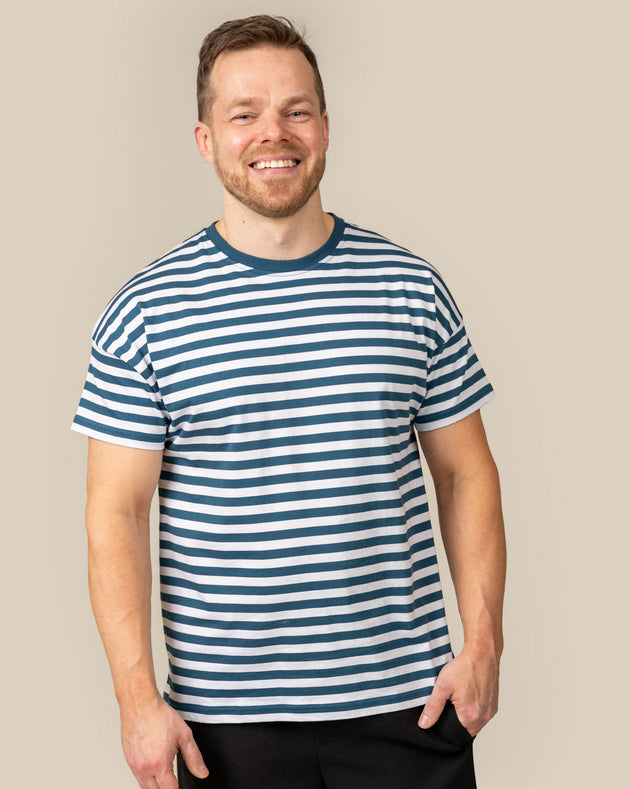 T-Shirt Petrol Stripes