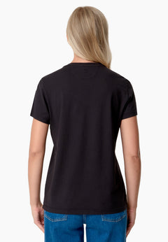 Tessa Basic V-Neck T-Shirt Black