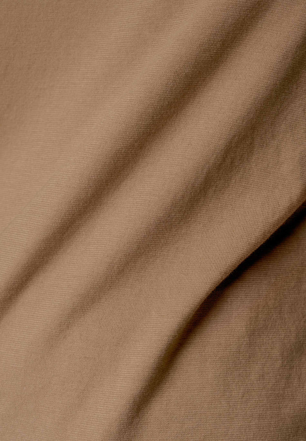 Tessa Basic V-Neck T-Shirt Gravel Brown