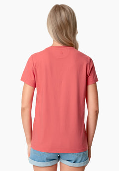 Tessa Basic V-Neck T-Shirt Radiant Red