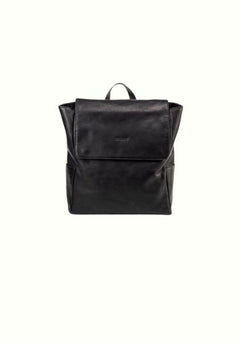 Leather Backpack Boston Collection Black