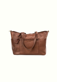 Leather Tote Fifth Avenue Collection Tobacco Brown