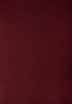 Tillda Ribbed T-Shirt Bordeaux