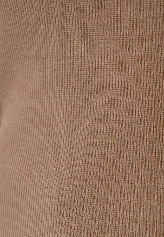 Tillda Ribbed T-Shirt Beige