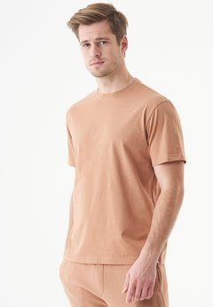 Tillo Unisex Basic Organic Cotton T-Shirt Light Brown