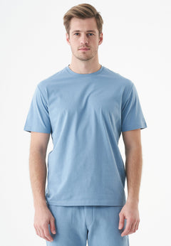 Tillo Unisex Basic Organic Cotton T-Shirt Steel Blue