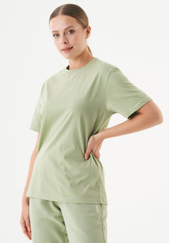 Tillo Unisex Basic Organic Cotton T-Shirt Sage Green