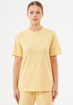 Tillo Unisex Basic Organic Cotton T-Shirt Soft Yellow