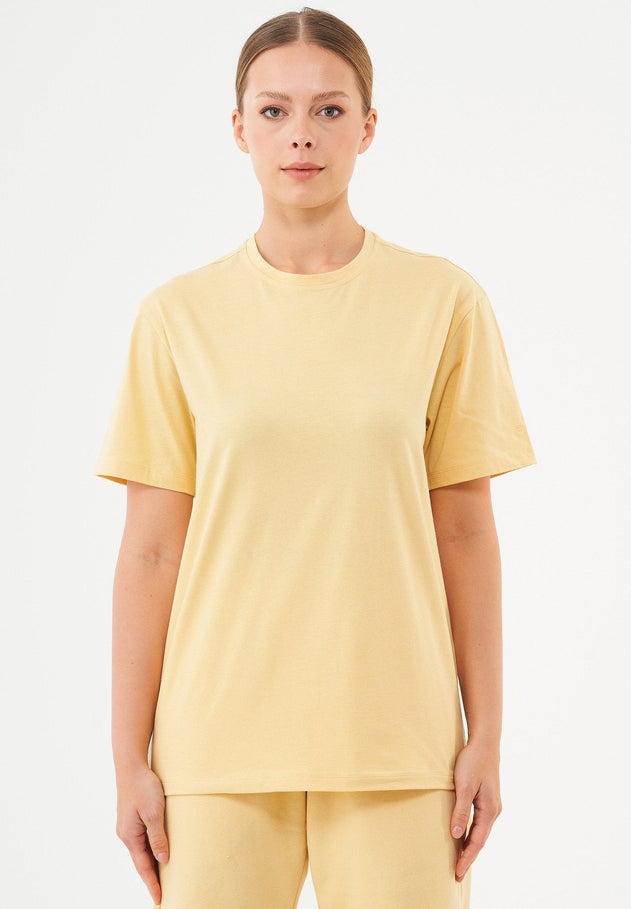 Tillo Unisex Basic Organic Cotton T-Shirt Soft Yellow