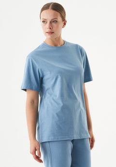 Tillo Unisex Basic Organic Cotton T-Shirt Steel Blue