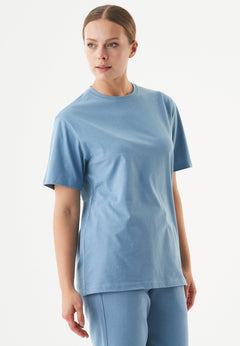 Tillo Unisex Basic Organic Cotton T-Shirt Steel Blue