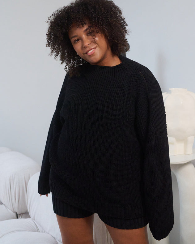 Laumės Merino Wool Sweater Black