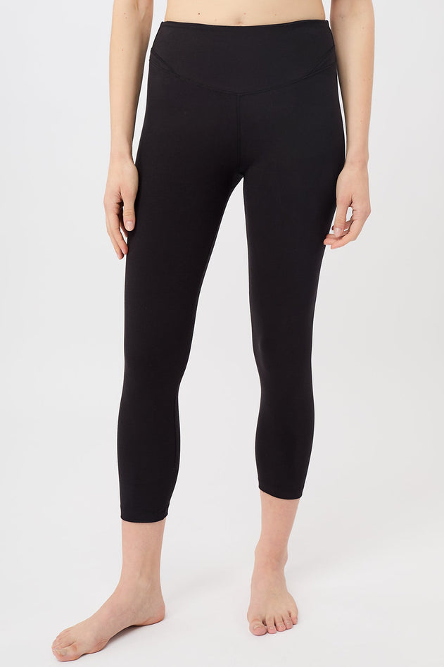 Cropped Yoga Pant Black