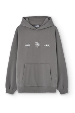 Tribal Shapes Hoodie Grey