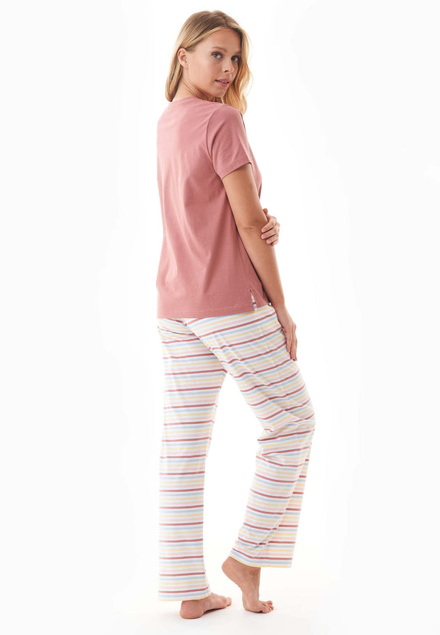 Trinnity Pyjama Set Clay/Multi Colour