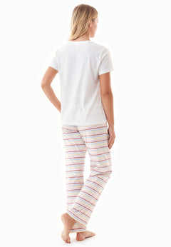 Trinnity Pyjama Set Off White/Multi Colour