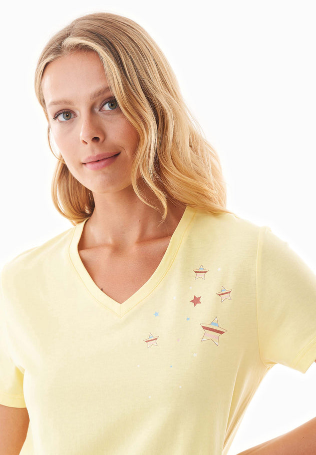 Trinnity Pyjama Set Yellow/Multi Colour