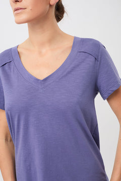 The New V-Neck Deep Violet