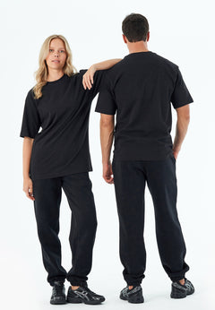 Tussem Unisex Basic Organic Cotton T-Shirt Black