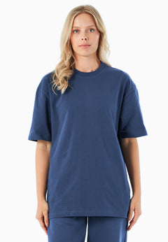 Tussem Unisex Basic Organic Cotton T-Shirt Navy