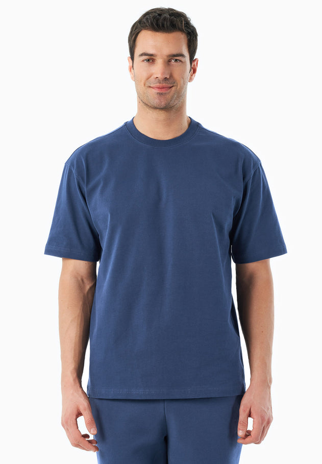 Tussem Unisex Basic Organic Cotton T-Shirt Navy