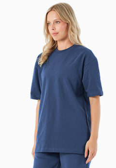 Tussem Unisex Basic Organic Cotton T-Shirt Navy