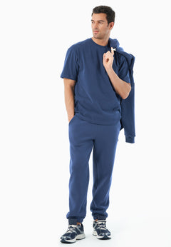 Tussem Unisex Basic Organic Cotton T-Shirt Navy