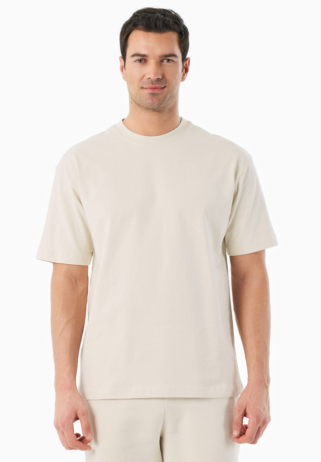 Tussem Unisex Basic Organic Cotton T-Shirt Off-White