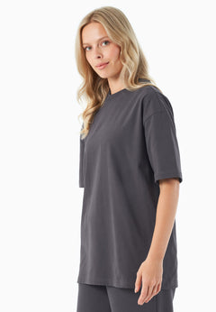 Tussem Unisex Basic Organic Cotton T-Shirt Grey