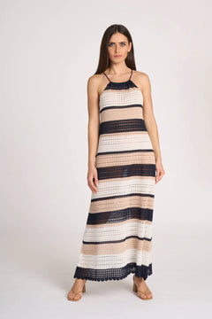 Theo Long Dress with Fringes