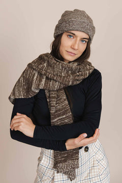 The Hemp & Wool Scarf  Brown