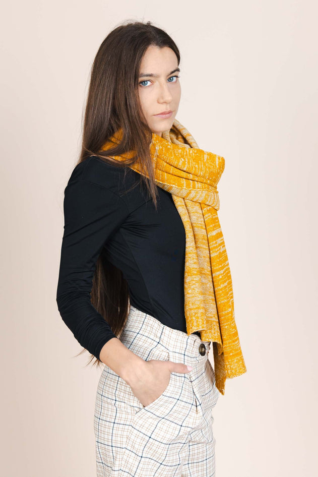 The Hemp & Wool Scarf  Mustard